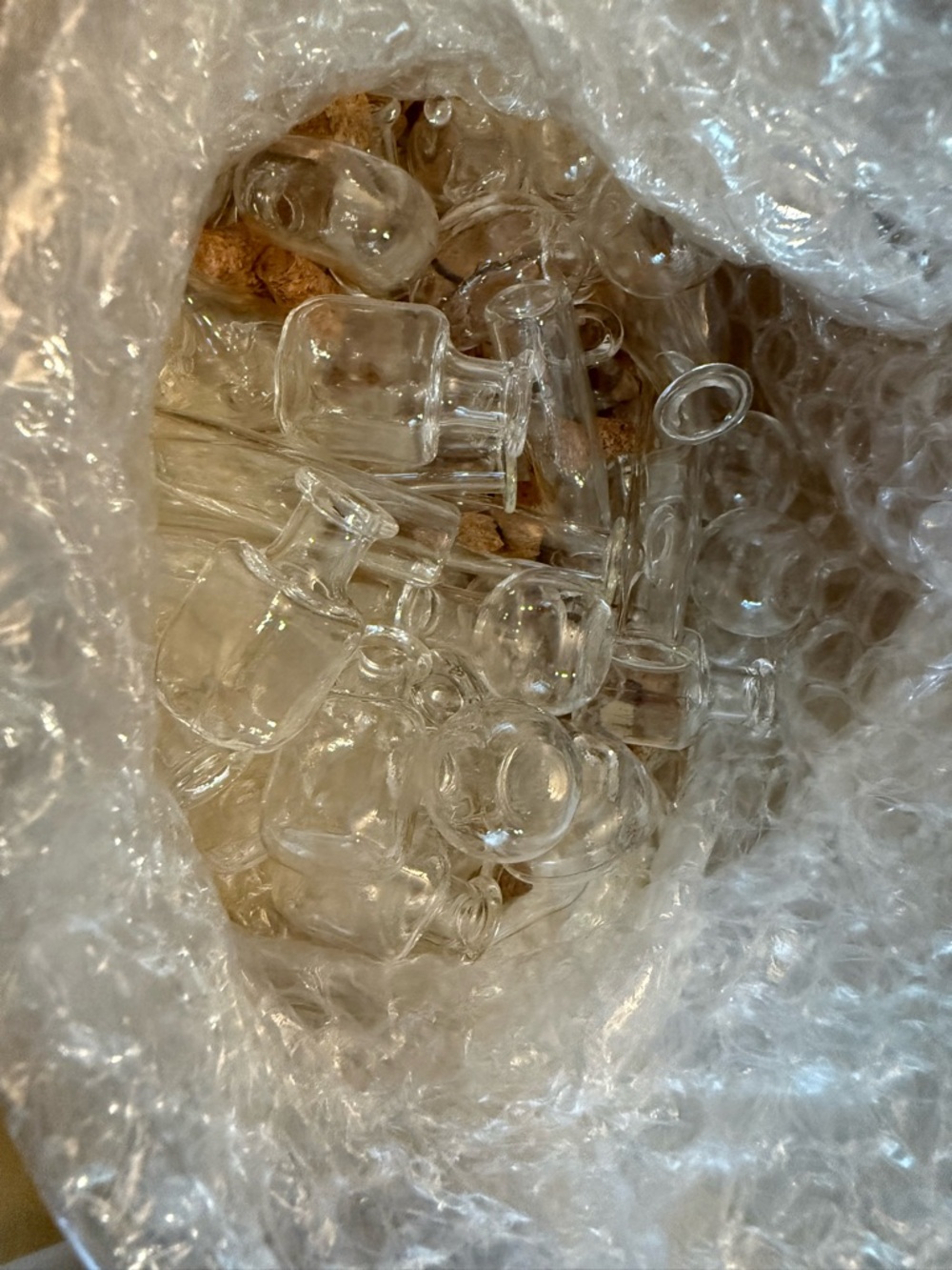 Set of 49 Empty Mini Glass Bottles - Picture 8 of 8